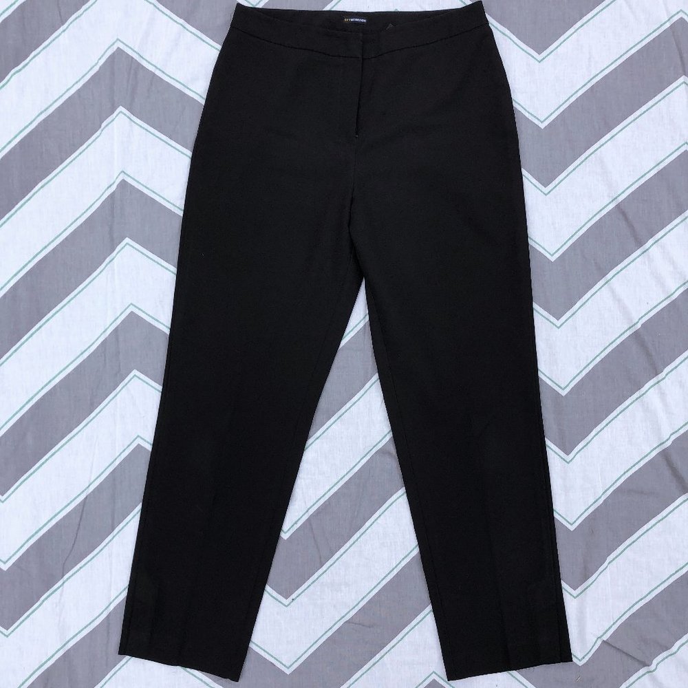 NY&Co. City Stretch Black High-Waist Tapered Slack